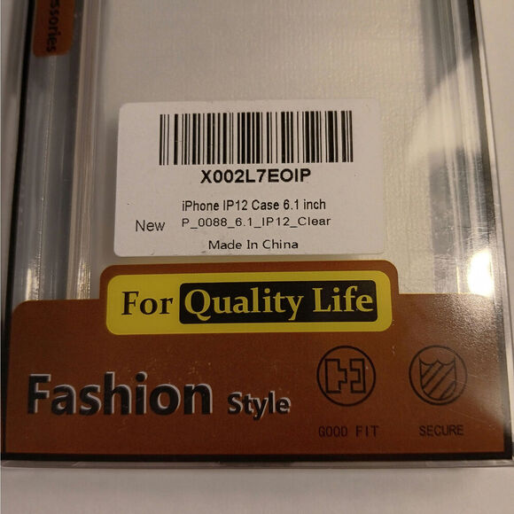 Unused Clear iPhone 12  Case 6.1 Inch For Quality Life - Picture 2 of 4